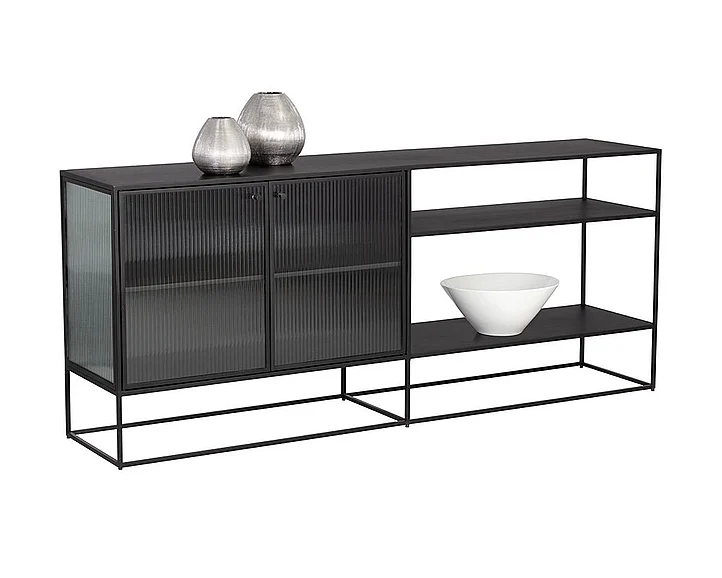 SUNPAN Parsons Large Sideboard in Matte Black 107478