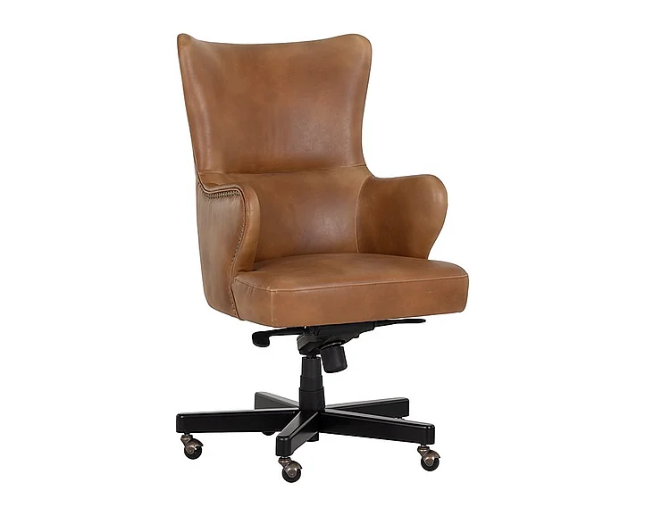 SUNPAN Hubert Office Chair in Tobacco Tan/Black 107526