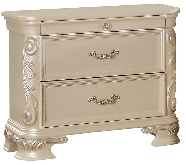 Cosmos Victoria Nightstand Pearl 1075WHVIC
