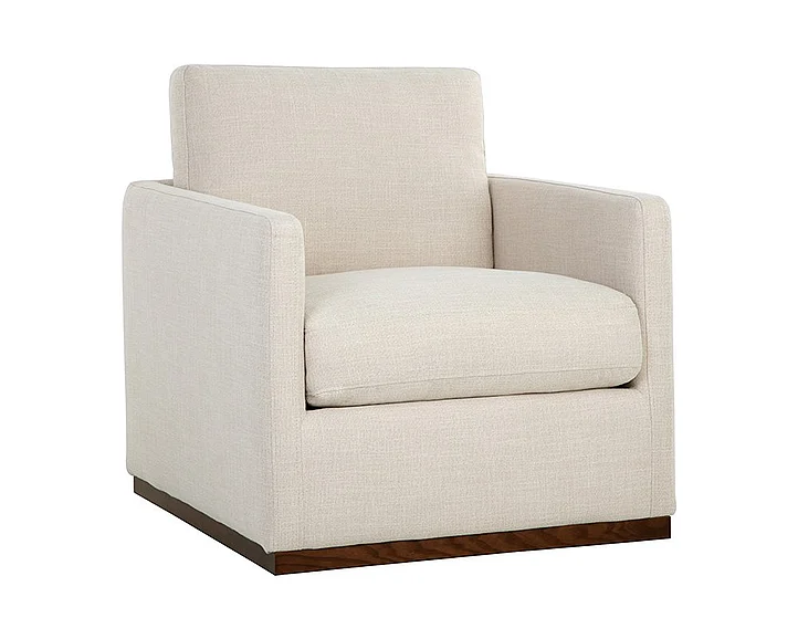 SUNPAN Portman Swivel Lounge Chair in Effie/Brown 107767