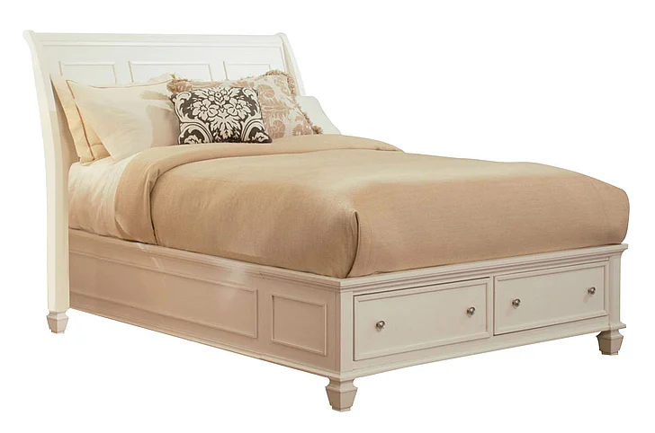 Coaster Furniture Sandy Beach Queen Storage Bed in White 201309Q