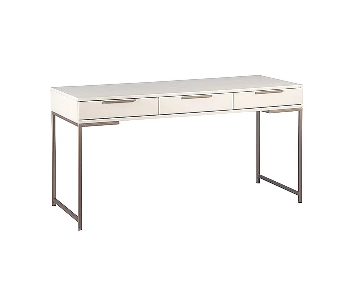 SUNPAN Rebel Desk in Cream/Champagne Gold 108077