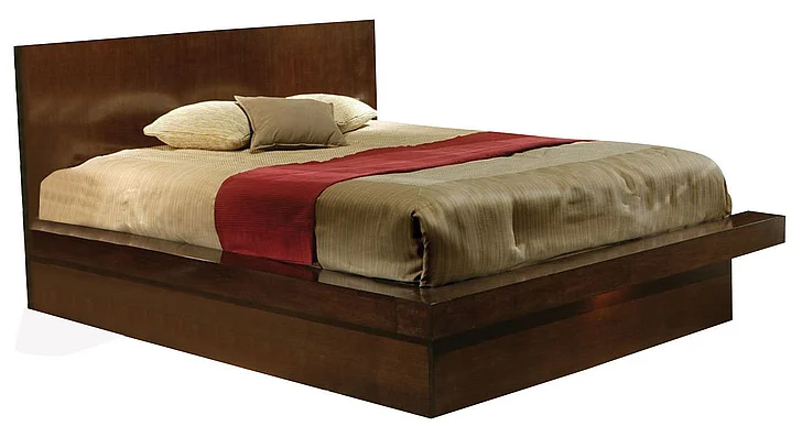 Coaster Jessica King Platform Bed in Cappuccino 200711KE