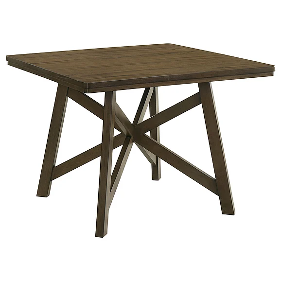 Coaster Canfield Square Counter Height Dining Table Brown 109178