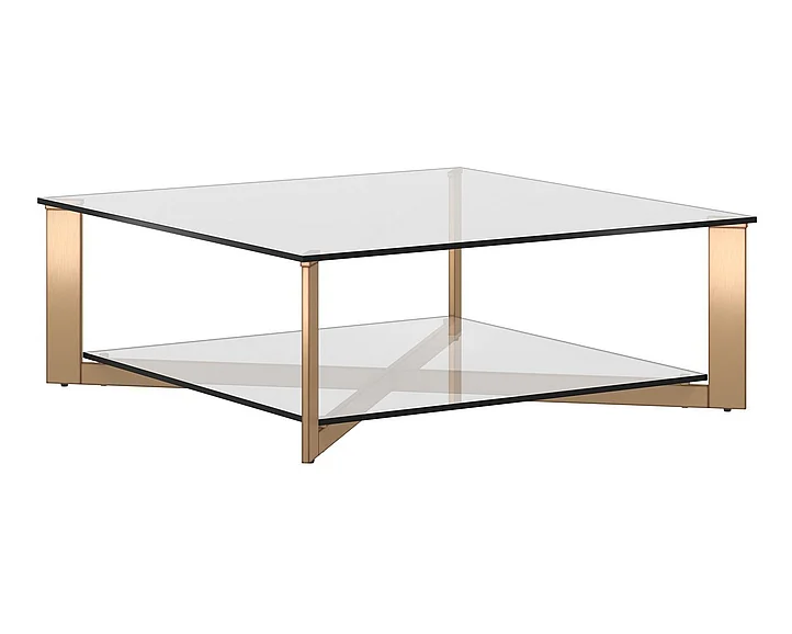 SUNPAN Xavier Coffee Table - Square - Antique Brass 109187