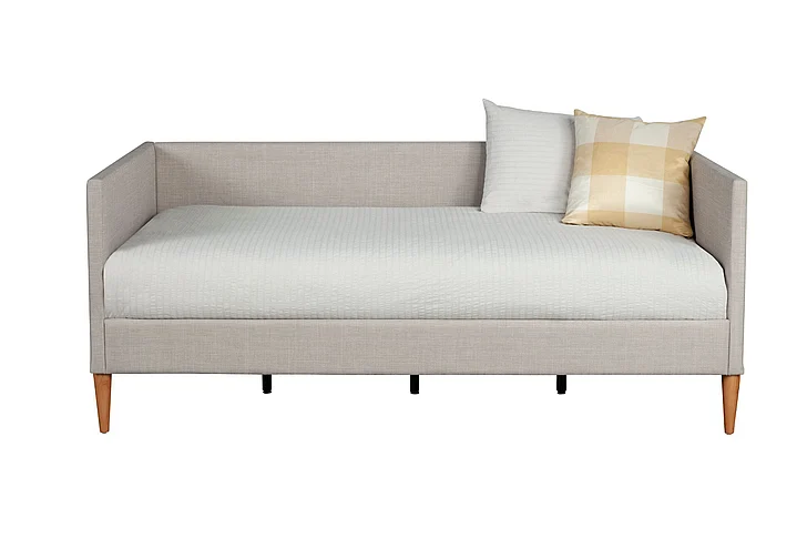 Alpine Furniture Britney Twin Daybed in Light Grey Linen 1096T