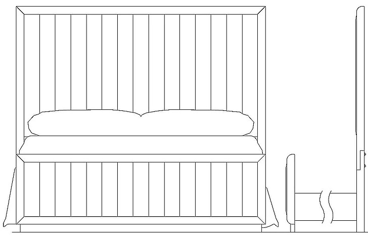 Kincaid Leyton Sydney Upholstered Queen Panel Bed in Auburn 587-313AP
