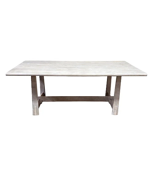 Coast by DK Laguna Levon Dining Table in Sb White Wash 11048
