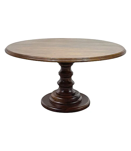 Coast by DK Astor Eleganza Round Dining Table in Vinegar 11049