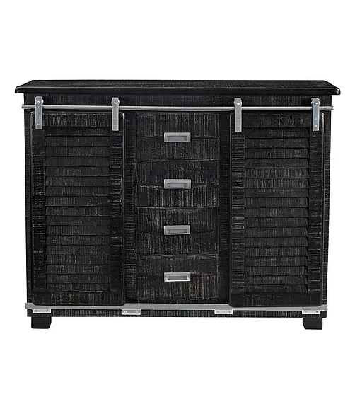 Coast by DK Gearhouse W/D 2 Door 4 Drawer Cabinet in Grey Chattered 11075