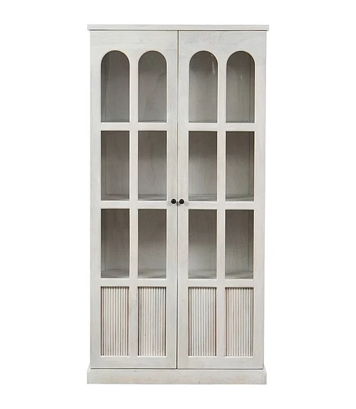 Coast by DK Regency Almirah Display Cabinet in White Wase 11120