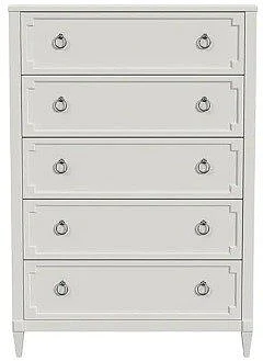 My Home Furnishings Whitehaven Six Drawer Chest in Snow White 1115-405