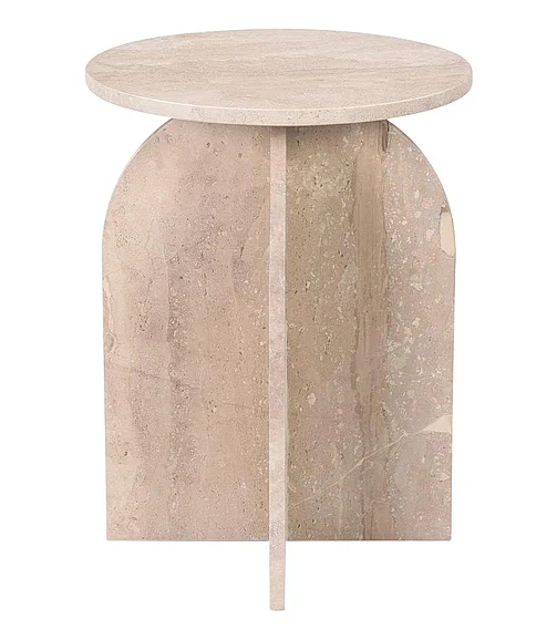 Coast by DK Sailpoint Dyna Marble Side Table in Natural Marble 11170