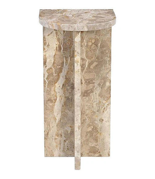 Coast by DK Zen Stone Panther Marble Drink Table in Natural Marble 11189