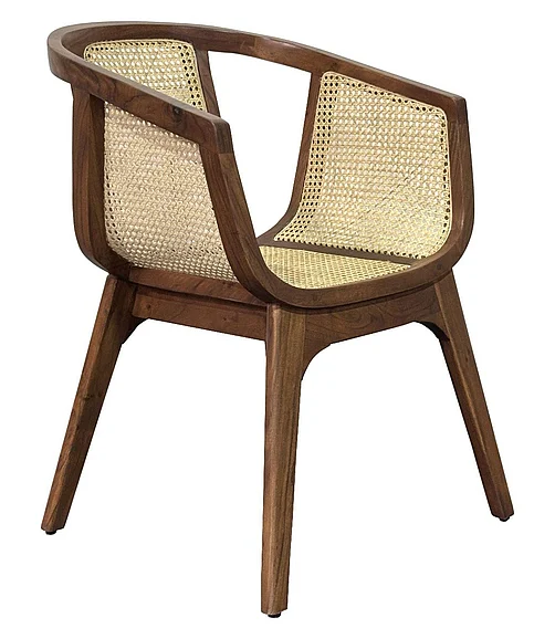Coast by DK Capri Dining Chair Rattan Work in Tecno Brown 11234