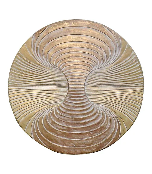 Coast by DK Sunburst Swirl Wall Panel in White Gold Copper 11240