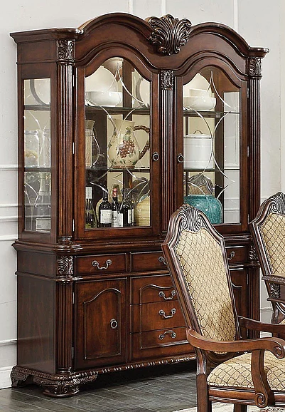 Acme Chateau de Ville Buffet and Hutch in Espresso 64079