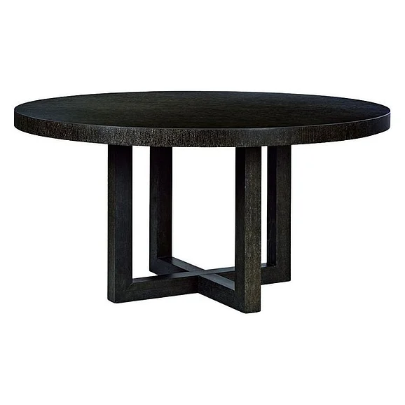 Oliver Home Sunset Round Dining Table in Midnight 1195-26 CLOSEOUT