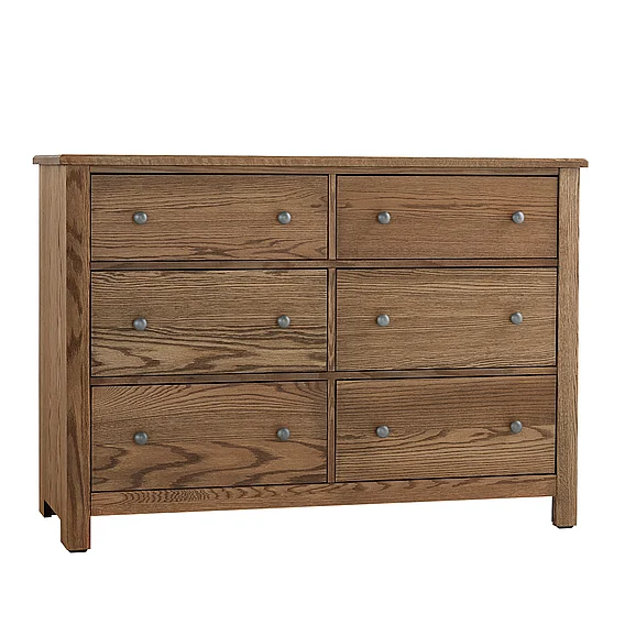 Vaughan-Bassett Fundamentals Dresser - 6 Drawer in Natural 12-002