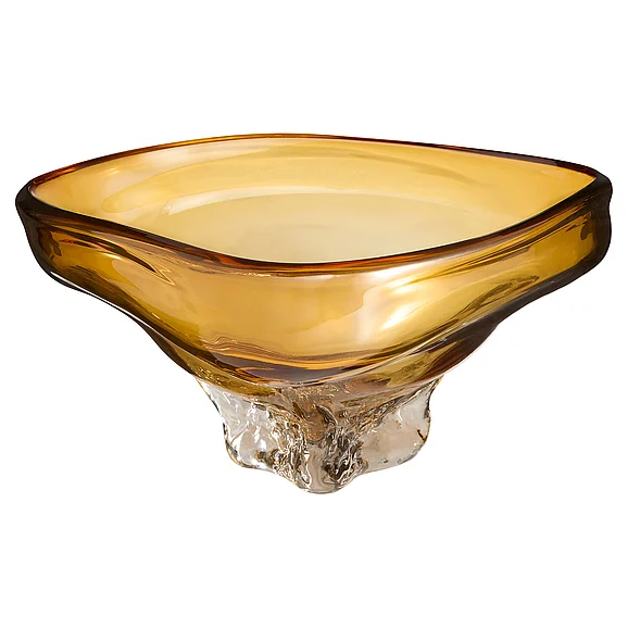 Cyan Design Alistair Bowl | Amber | Clear - Large 12026