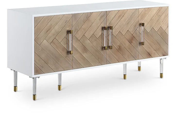 Meridian Jive Sideboard/Buffet in White Lacquer 315