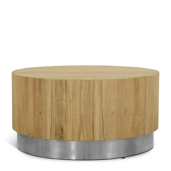 Meridian Acacia Coffee Table in Chrome 247-CT
