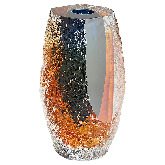 Cyan Design Halley Vase | Blue | Amber | Clear - Large 12051