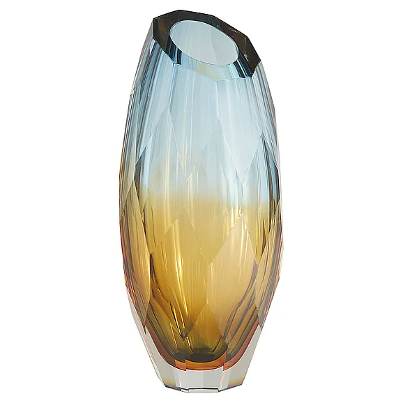Cyan Design Alba Vase | Blue | Amber | Orange - Tall 12056