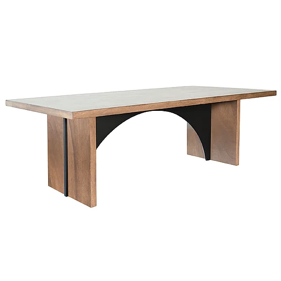 Sunny Designs Modern Modern Rectangular Arch Dining Table in Desert Plain 1206DP