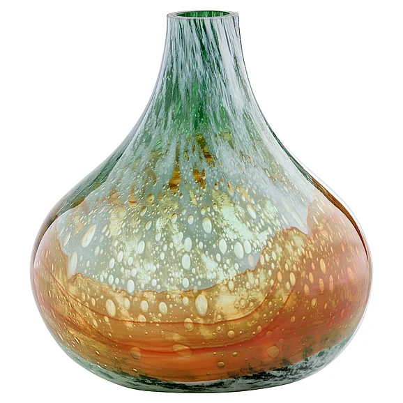 Cyan Design Pacaya Bottle Vase | Grey | Orange - Small 12079