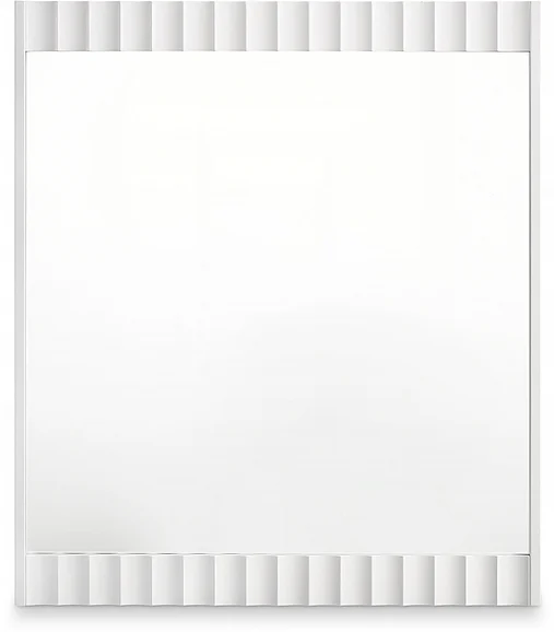 Meridian Modernist Mirror in White Gloss 802White-M