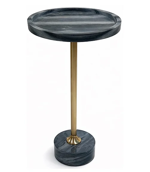 Coast by DK Crest Kayampura Marble Table in Gold 12102
