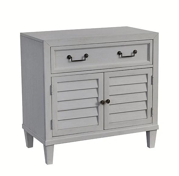 American Woodcrafters Dunescape 2-Door Nightstand - White 1210-412