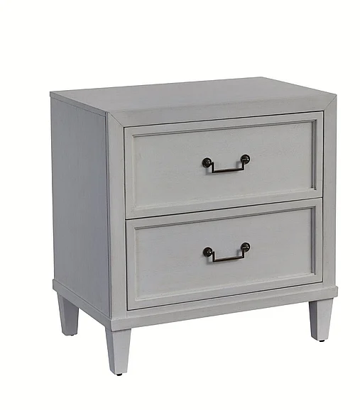 American Woodcrafters Dunescape 2-Drawer Nightstand - White 1210-420