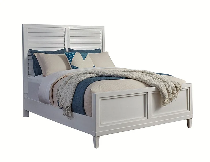 American Woodcrafters Dunescape Queen Panel Bed - White 1210-50PAN