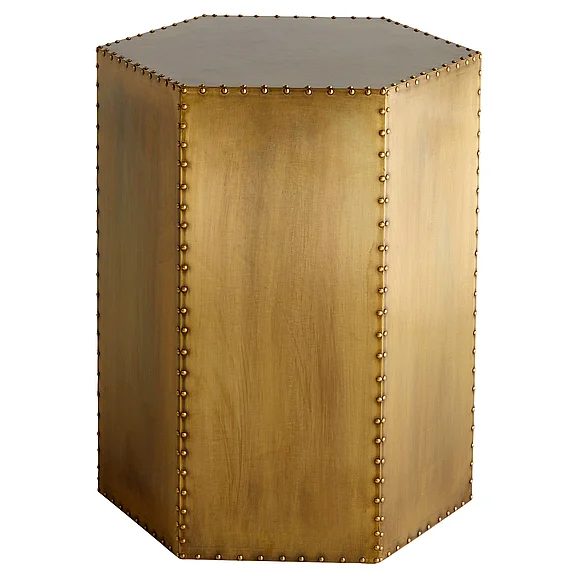 Cyan Design Korio Bunching Table Designed by J Kent Martin | Aged Brass - Tall 12117