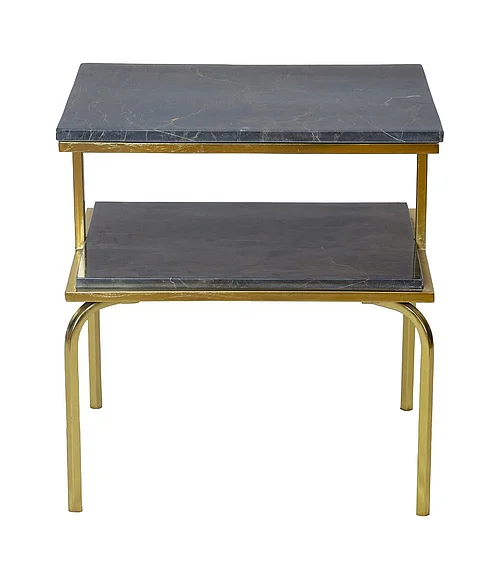 Coast by DK Caden Side Table in Gold 12137
