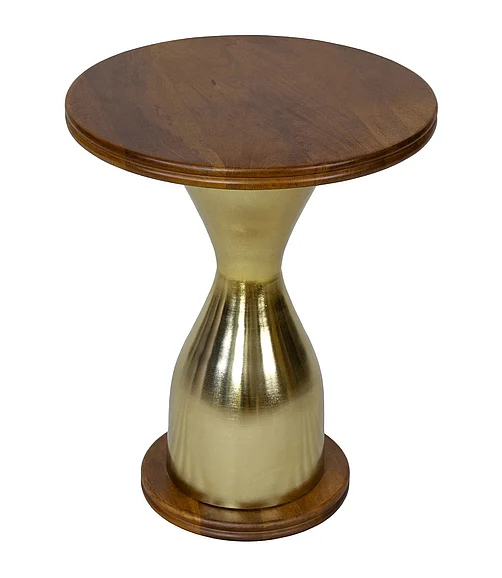 Coast by DK Ardent Side Table in Gold & Honey 12139