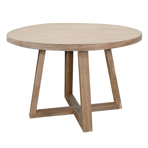 Sunny Designs Mia Mia Round Wood Dining Table in Wheat 1213WE
