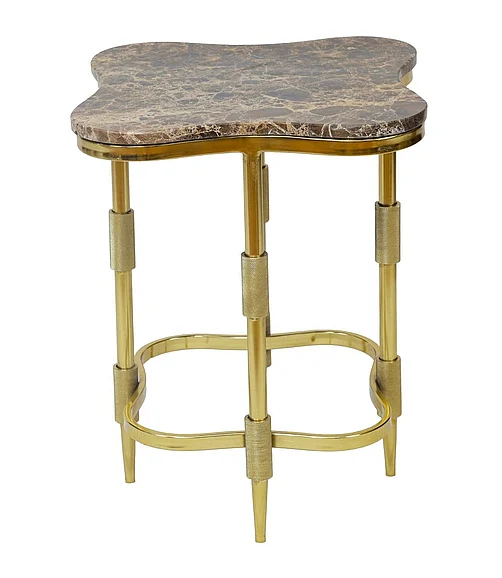 Coast by DK Seraphine Side Table in Gold 12149