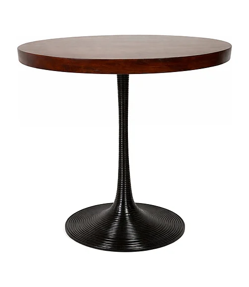 Coast by DK Soren Wooden Bistro Table in Brown And Black 12177