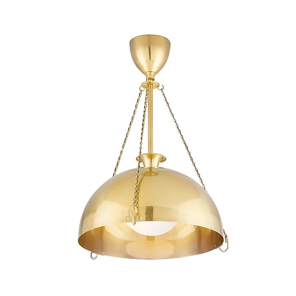 Hudson Valley Lighting Levette Pendant Aged Brass 1218-AGB