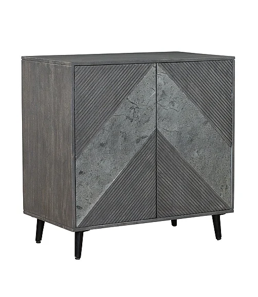 Coast by DK Ferro 2 Door Cabinet in Sandblast Grey 12198
