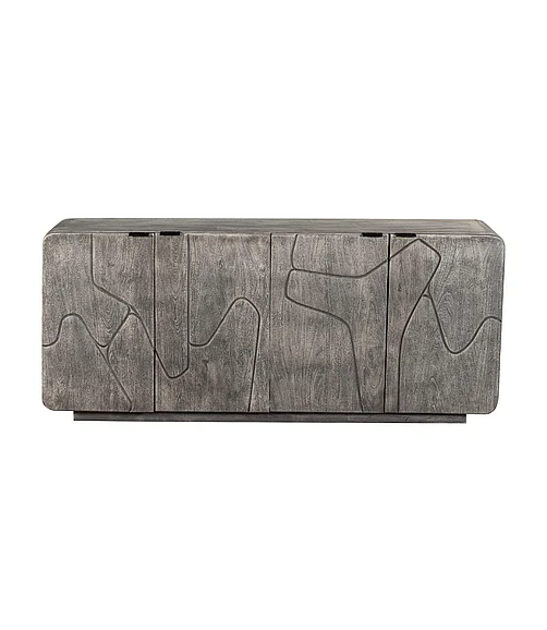 Coast by DK Renzo 4 Door Sideboard in Sandblast Grey 12199