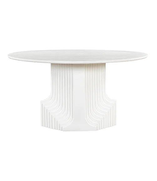 Coast by DK Cascade Dining Table in White Wash 12202