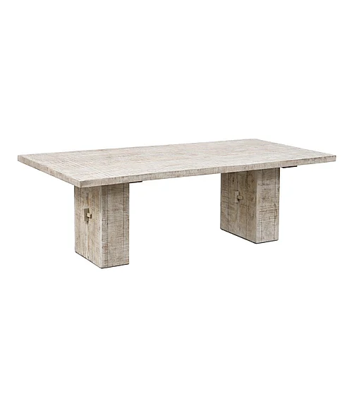 Coast by DK Montara Dining Table (Hollow Legs) in White Distress 12210