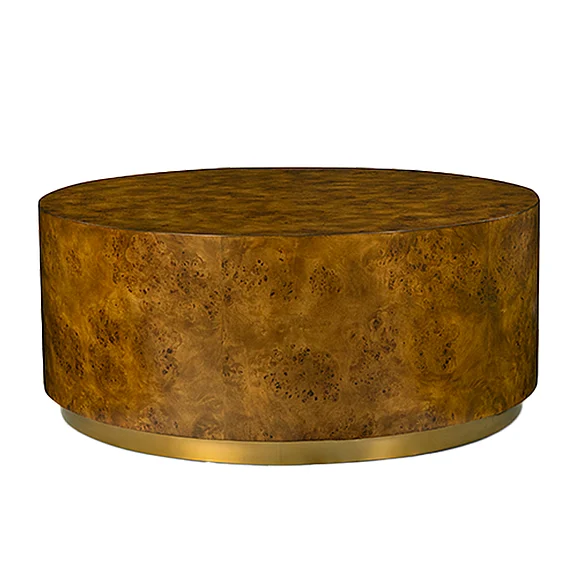 Oliver Home Regis Coffee Table in Rustic Burl 1225-22