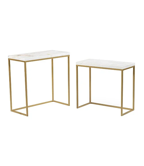 Coast by DK Bayridge Accent Table in Brass 12257