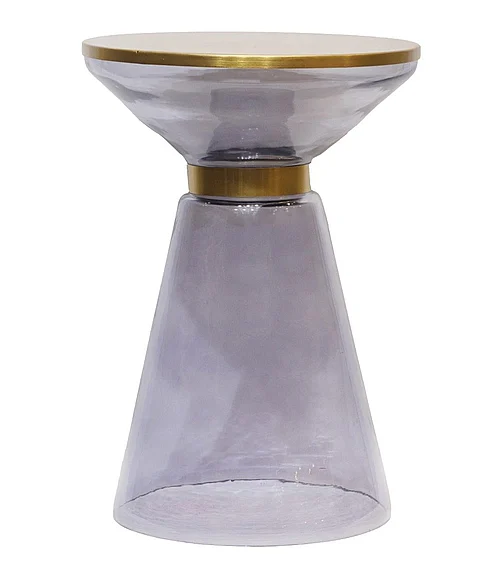 Coast by DK Mirelle Amethyst Glass Table 12270