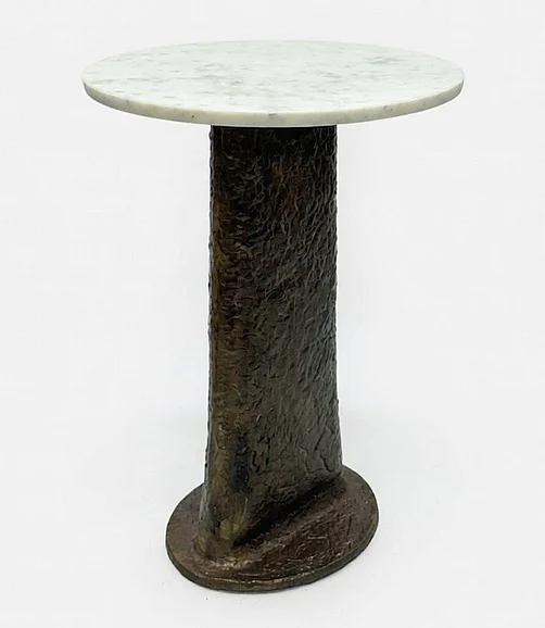 Coast by DK Keegan Agate Side Table in Brass Antique/Natural 12289